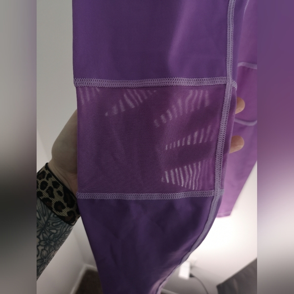 Flexi Lexi- Purple Peek-A-Boo Flexi Pants - Picture 3 of 4